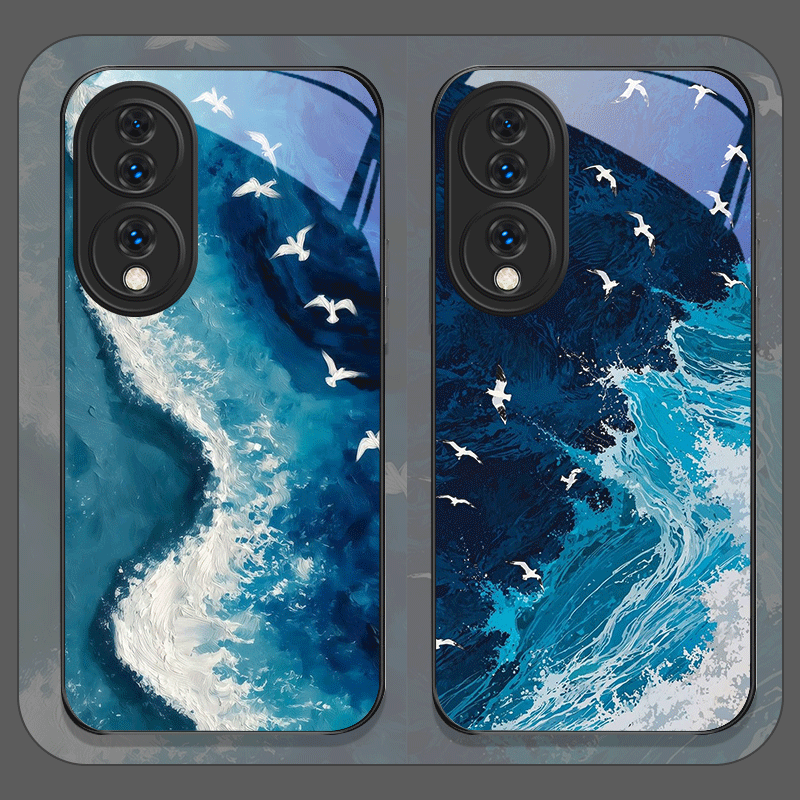 Huawei Nova 12 - 여름 해변 푸른 바다 물결 프린트