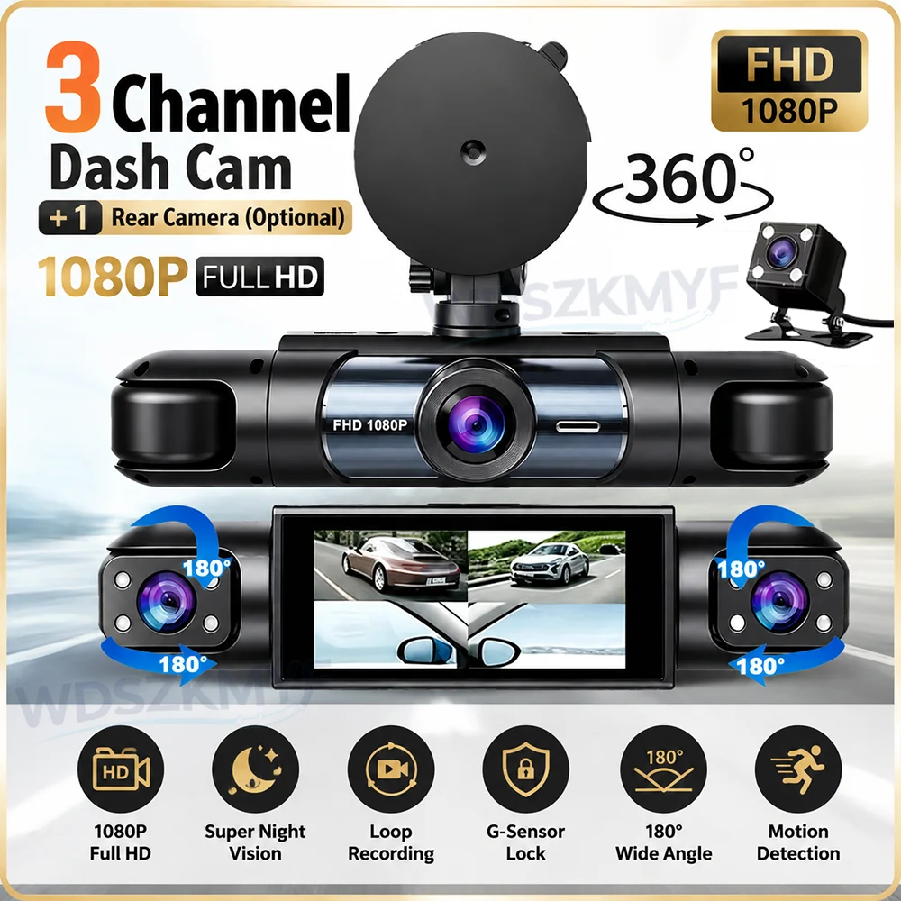 Panoramic Dash Cam 360 - HD 1080P 3/4H 360 ° 파노라마