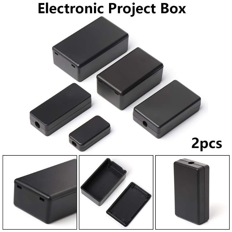 2PCS 새로운 고품질 플라스틱 방수 블랙 박스 DIY - Unique Electronics Gadgets 리뷰 및 가격