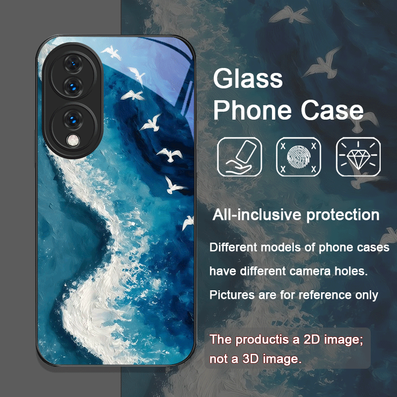 여름 해변 푸른 바다 물결 프린트 강화유리 폰 케이스  - Huawei Nova 12 리뷰 및 가격