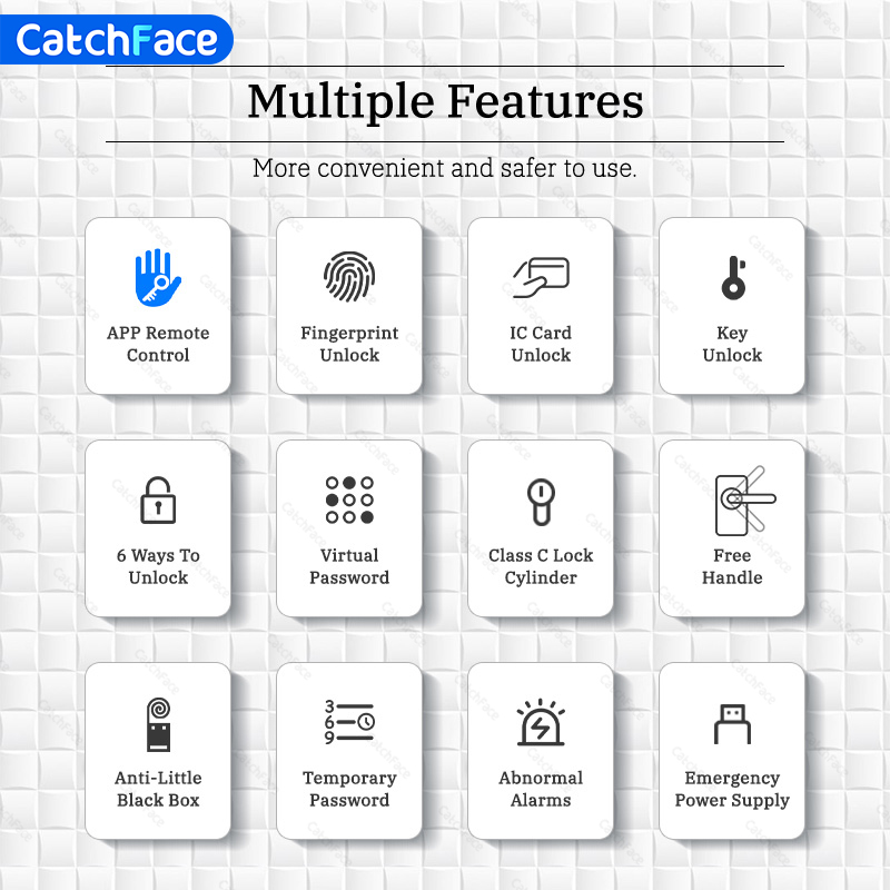 블루투스 지문 도어 잠금 장치 TTLock App 코드 - Unique Electronics Gadgets 리뷰 및 가격