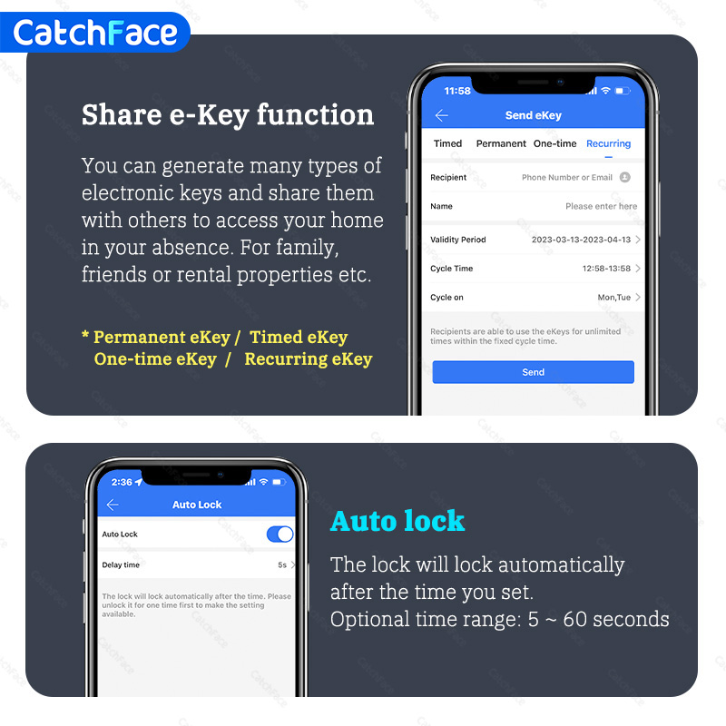 블루투스 지문 도어 잠금 장치 TTLock App 코드 - Unique Electronics Gadgets 리뷰 및 가격