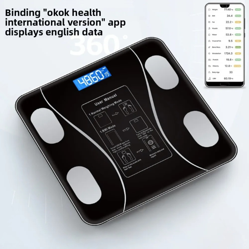 26X26cm 충전식 모델 스마트 체지방 측정기 (앱  - Unique Electronics Gadgets 리뷰 및 가격