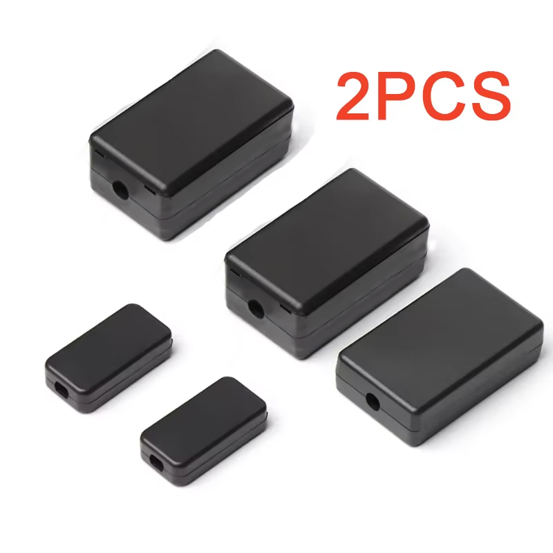 2PCS 플라스틱 방수 블랙 박스 DIY 하우징 악기  - Unique Electronics Gadgets 리뷰 및 가격