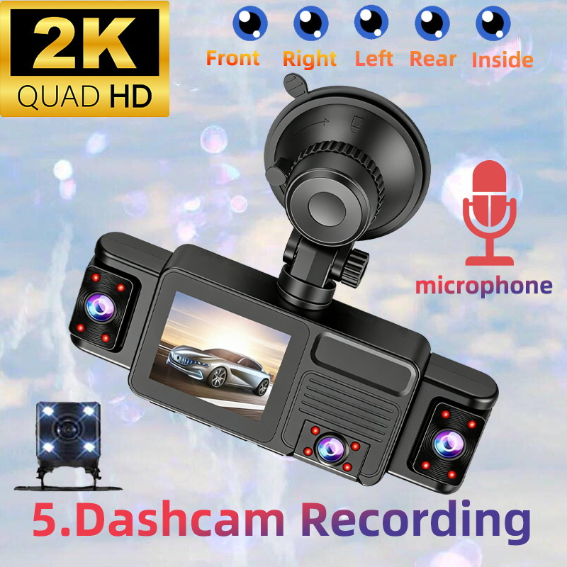 5채널 360 °   파노라마 자동차 대시캠 2K HD - Panoramic Dash Cam 360 리뷰 및 가격