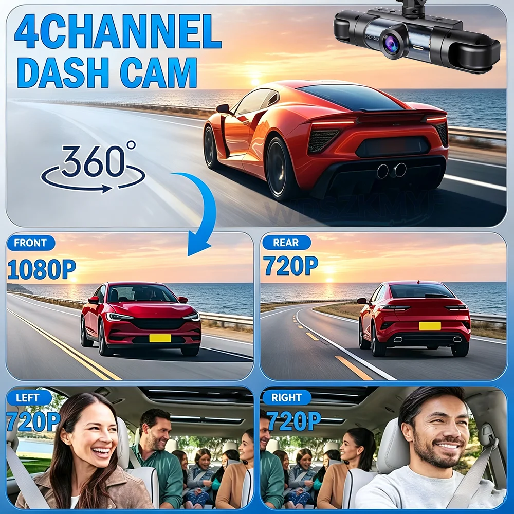 HD 1080P 3/4H 360 °   파노라마 대시캠 - Panoramic Dash Cam 360 리뷰 및 가격
